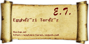 Egyházi Teréz névjegykártya
